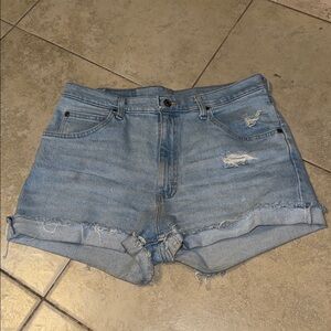 Wrangler Jean Shorts ripped distressed women shorts